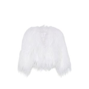 Heva White Jackets - Faux Fur & Shearling Jackets Women